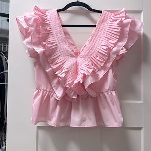 Pink Entro size L shirt -1 small stain but not noticeable